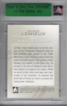 2007-08 In The Game Ultimate Memorabilia #75 Mario Lemieux  Back