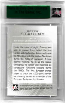 2007-08 In The Game Ultimate Memorabilia #83 Peter Stastny  Back