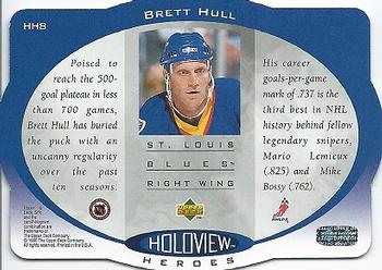 1996-97 SPx - Holoview Heroes #HH8 Brett Hull Back