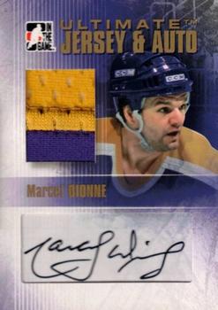 2007-08 In The Game Ultimate Memorabilia - Jerseys Autos Gold #21 Marcel Dionne  Front
