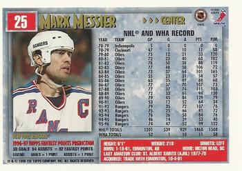 1996-97 Topps NHL Picks #25 Mark Messier Back