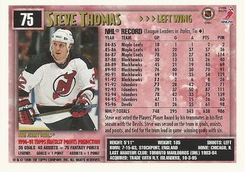 1996-97 Topps NHL Picks #75 Steve Thomas Back