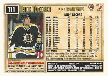 1996-97 Topps NHL Picks #111 Rick Tocchet Back