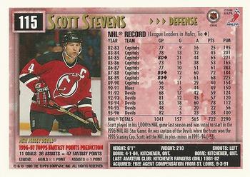 1996-97 Topps NHL Picks #115 Scott Stevens Back