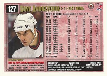 1996-97 Topps NHL Picks #127 Dave Andreychuk Back