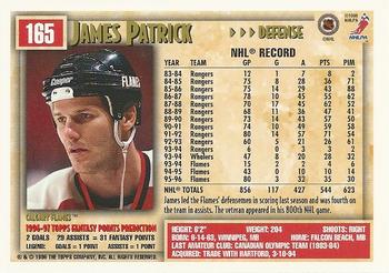 1996-97 Topps NHL Picks #165 James Patrick Back