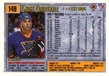 1996-97 Topps NHL Picks #149 Geoff Courtnall Back
