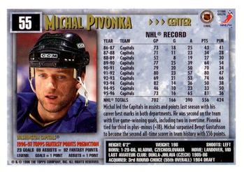 1996-97 Topps NHL Picks #55 Michal Pivonka Back