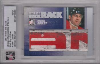 2007-08 In The Game Ultimate Memorabilia - Stick Rack #24 Michel Goulet  Front