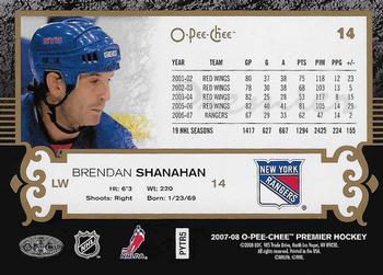 2007-08 O-Pee-Chee Premier - Gold Spectrum #14 Brendan Shanahan  Back
