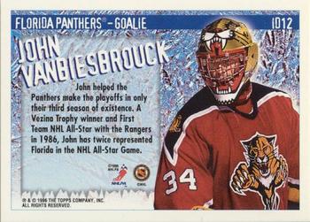 1996-97 Topps NHL Picks - Ice D #ID12 John Vanbiesbrouck Back