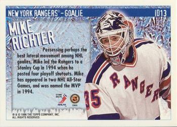 1996-97 Topps NHL Picks - Ice D #ID13 Mike Richter Back