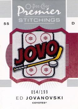 2007-08 O-Pee-Chee Premier - Stitchings #PS-EJ Ed Jovanovski  Front