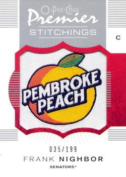2007-08 O-Pee-Chee Premier - Stitchings #PS-FN Frank Nighbor  Front