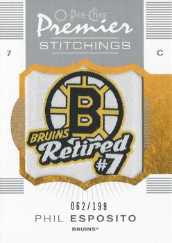 2007-08 O-Pee-Chee Premier - Stitchings #PS-PE Phil Esposito  Front