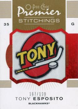 2007-08 O-Pee-Chee Premier - Stitchings #PS-TE Tony Esposito  Front