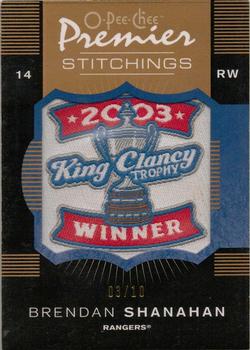 2007-08 O-Pee-Chee Premier - Stitchings Variation 10 #PS-BS Brendan Shanahan  Front