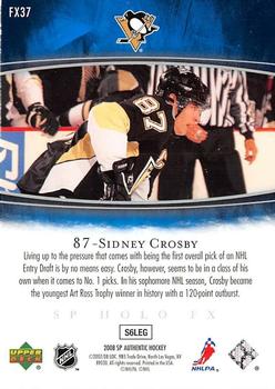 2007-08 SP Authentic - Holoview FX #FX37 Sidney Crosby  Back