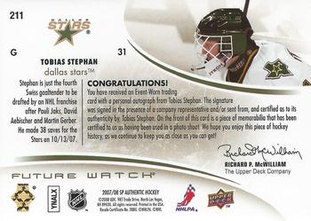 2007-08 SP Authentic - Limited #211 Tobias Stephan Back