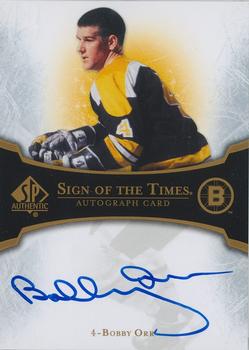 2007-08 SP Authentic - Sign of the Times #ST-BO Bobby Orr Front