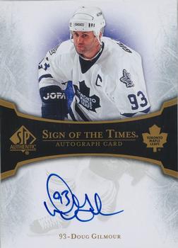 2007-08 SP Authentic - Sign of the Times #ST-DG Doug Gilmour  Front