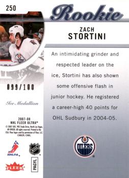 2007-08 Ultra - Ice Medallion #250 Zach Stortini Back