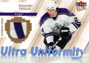 2007-08 Ultra - Uniformity Patches #U-AF Alexander Frolov  Front