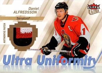 2007-08 Ultra - Uniformity Patches #U-DA Daniel Alfredsson  Front