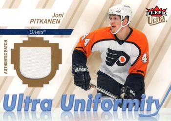 2007-08 Ultra - Uniformity Patches #U-JP Joni Pitkanen  Front