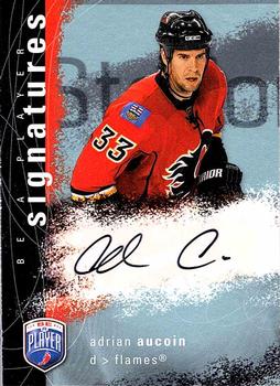 2007-08 Upper Deck Be a Player - Signatures #S-AA Adrian Aucoin Front