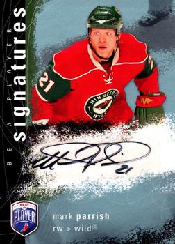 2007-08 Upper Deck Be a Player - Signatures #S-PA Mark Parrish Front