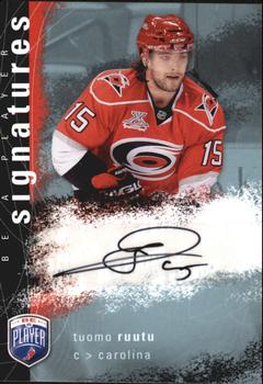 2007-08 Upper Deck Be a Player - Signatures #S-TR Tuomo Ruutu Front