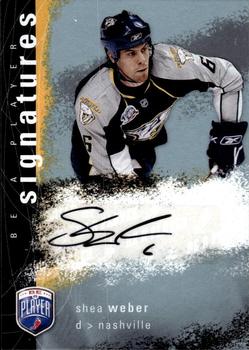 2007-08 Upper Deck Be a Player - Signatures #S-WE Shea Weber Front