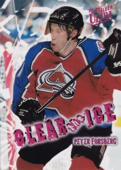 1996-97 Ultra - Clear the Ice #2 Peter Forsberg Front