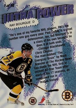 1996-97 Ultra - Ultra Power #1 Ray Bourque Back