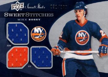 2007-08 Upper Deck Sweet Shot - Sweet Stitches Triples #SST-BO Mike Bossy  Front