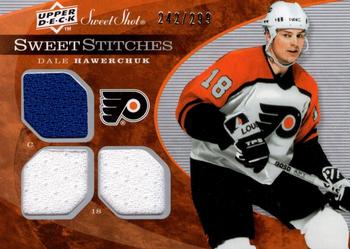 2007-08 Upper Deck Sweet Shot - Sweet Stitches Triples #SST-DH Dale Hawerchuk  Front