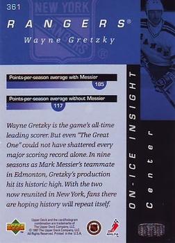 1996-97 Upper Deck #361 Wayne Gretzky Back