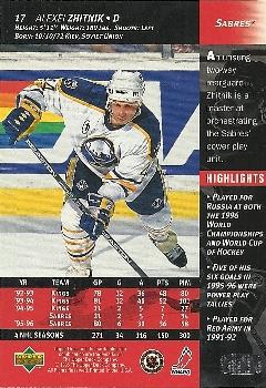 1996-97 Upper Deck #17 Alexei Zhitnik Back