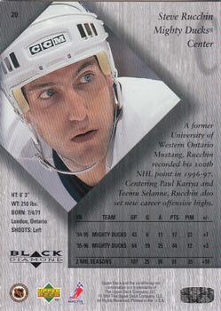 1996-97 Upper Deck Black Diamond #20 Steve Rucchin Back