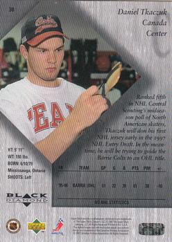 1996-97 Upper Deck Black Diamond #38 Daniel Tkaczuk Back