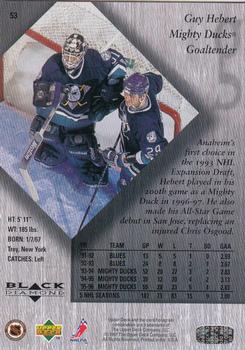 1996-97 Upper Deck Black Diamond #53 Guy Hebert Back