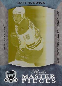 2007-08 Upper Deck The Cup - 2007-08 Upper Deck Ultimate Collection Printing Plates Yellow #Y-76 Matt Hunwick  Front