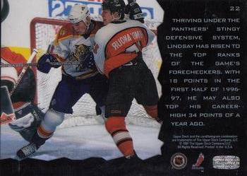 1996-97 Upper Deck Ice #22 Bill Lindsay Back