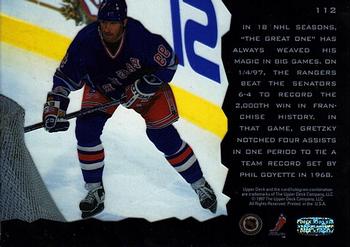 1996-97 Upper Deck Ice #112 Wayne Gretzky Back