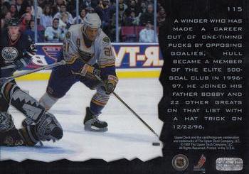 1996-97 Upper Deck Ice #115 Brett Hull Back