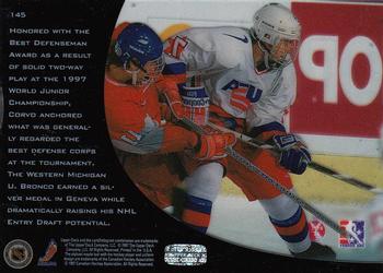 1996-97 Upper Deck Ice #145 Joseph Corvo Back