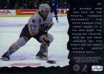 1996-97 Upper Deck Ice #61 Pierre Turgeon Back