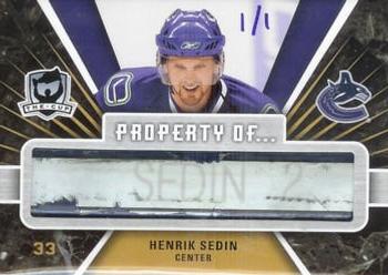 2007-08 Upper Deck The Cup - Property of #PO-HS Henrik Sedin  Front