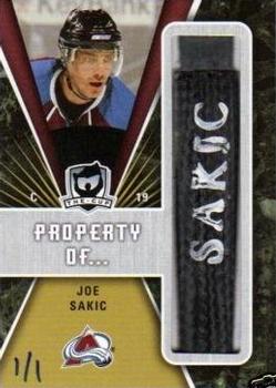 2007-08 Upper Deck The Cup - Property of #PO-JS Joe Sakic  Front